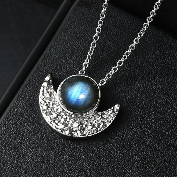 AAA Labradorit Anhänger mit 50cm Kette - 4,65 ct. image number 2