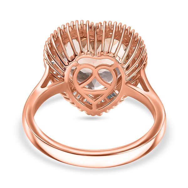AAA Morganit und Diamant Ring in 585 Roségold - 5,04 ct. image number 5