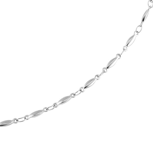 Halskette, ca. 50 cm, Edelstahl ca. 8,50g, silberfarben image number 3