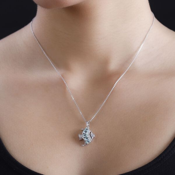 AA Lagunen Apatit Anhänger - 1 ct. image number 3