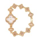 Weißer Kristall, Weißer Zirkonia Uhren Std Gelb