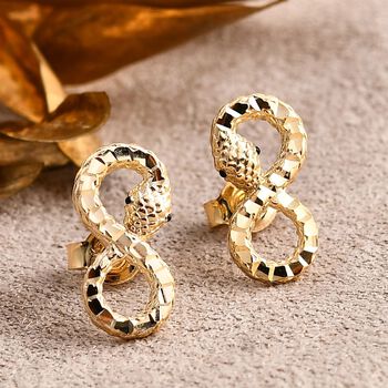 Royal Bali Kollektion - Ohrringe mit Schlangenmotiven in 375 Gold