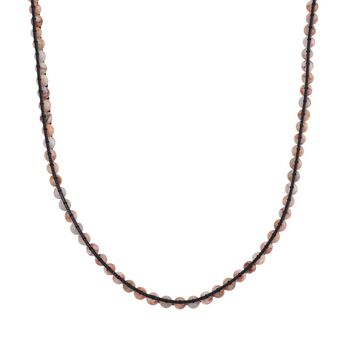 Roter Web-Jaspis Halskette, flexibel (ca. 42 cm), ca. 80.00 ct