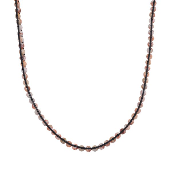 Roter Web-Jaspis Halskette, flexibel (ca. 42 cm), ca. 80.00 ct