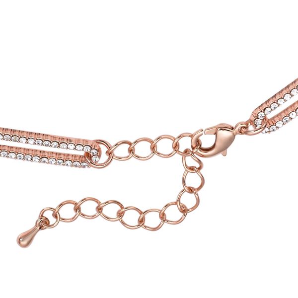 Wei&szlig;e Kristall-Halskette, 45 cm - 2,28 ct. image number 5