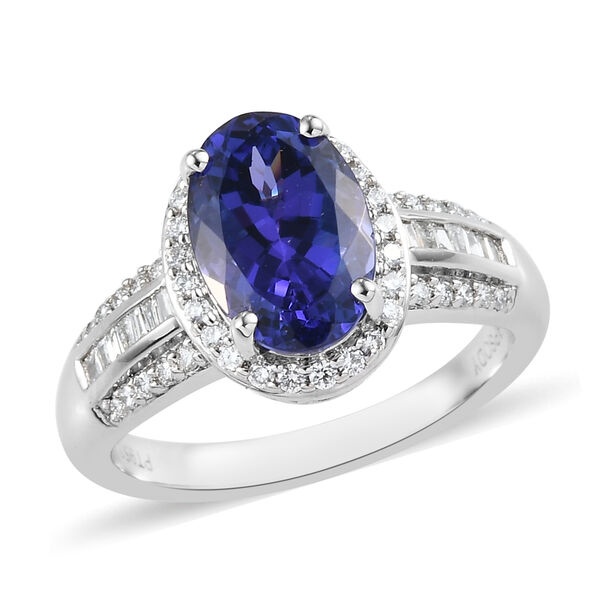 RHAPSODY AAAA Tansanit und VS EF Diamant Ring in 950 Platin - 3,78 ct. image number 6