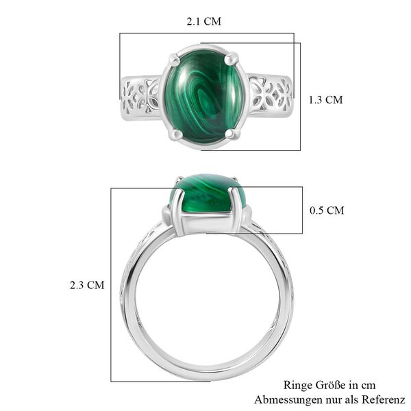 2er-Set - Malachit Ringe - 14 ct. image number 8
