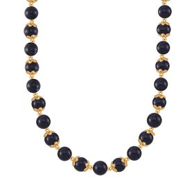Blaue Sandstein-Halskette, 45 cm - 420 ct.