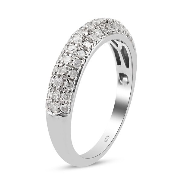 Diamant Ring 925 Silber Platin-&Uuml;berzug image number 4
