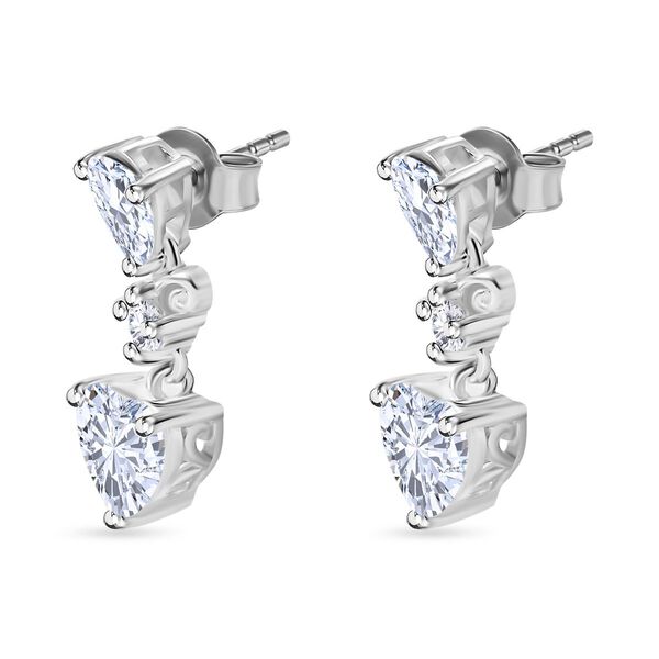 J Francis gefertigt mit SWAROVSKI- Swarovski Zirkonia Ohrringe image number 4