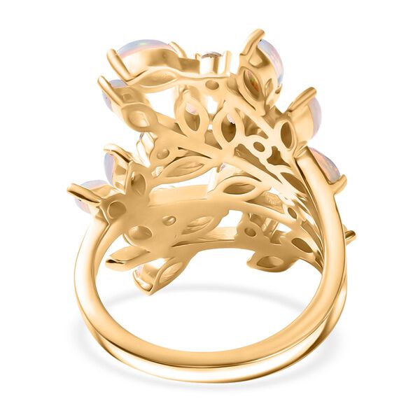 D'Joy AA nat&uuml;rlicher, &auml;thiopischer Welo Opal und Zirkon Ring - 2,12 ct. image number 5