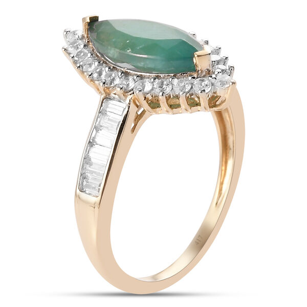 AAA Grandidierit und Zirkon-Ring, 375 Gold  ca. 2,68 ct image number 4