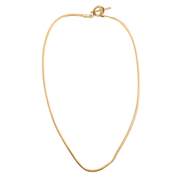 Ovale Magie-Kette aus vergoldetem Silber 45cm