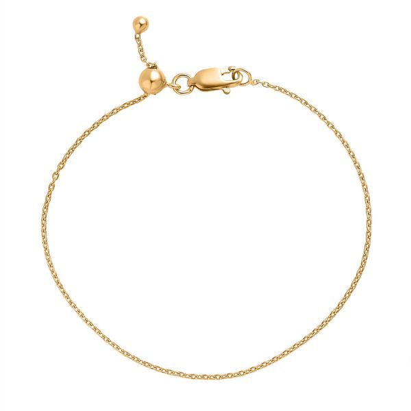 Anker-Kettenarmband 19cm in vergoldetem 925 Silber