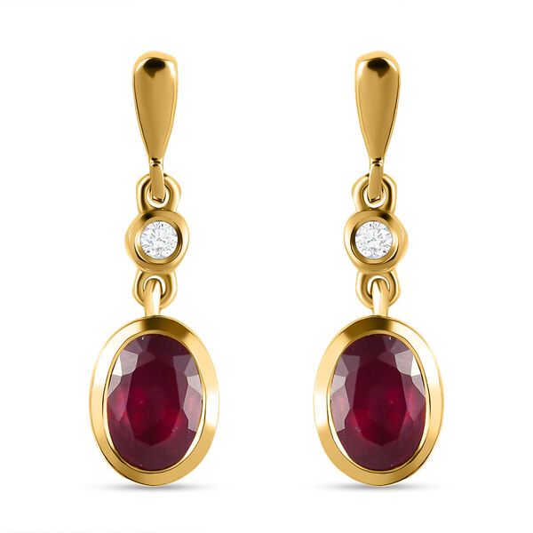 Afrikanische Rubin und Zirkon-Ohrringe - 2,57 ct. image number 0