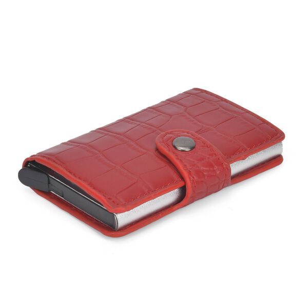 Kompakter Kartenhalter mit RFID-Schutz, rot image number 4