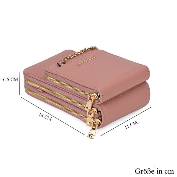 PASSAGE Crossbody Tasche, 18x6,5x11cm, Rosa image number 7
