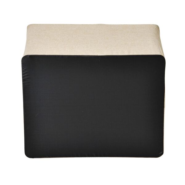 66L Stapelbare Aufbewahrungsbox mit Metallrahmen, Beige image number 5