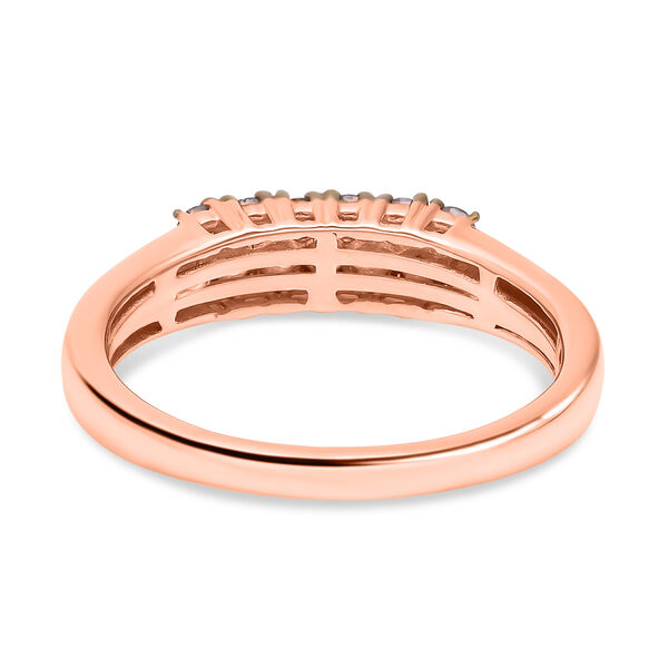 Natürlicher Champagner- und weißer Diamant-Ring  - 0,50 ct. image number 5