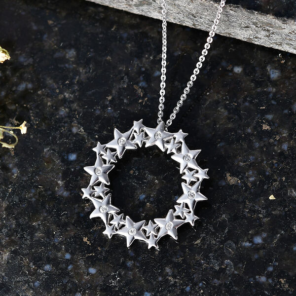LUXURIANT DIAMOND - Lab Grown Diamant SI-GH Schmuckset ca. 50 cm 925 Silber Rhodiniert ca. 0.06 ct image number 1