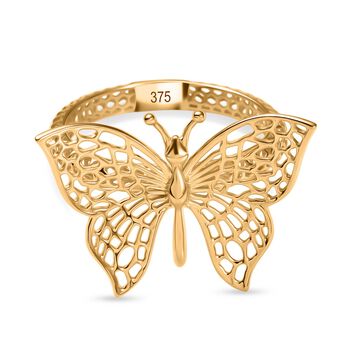 Schmetterlingsring in 317 Gold