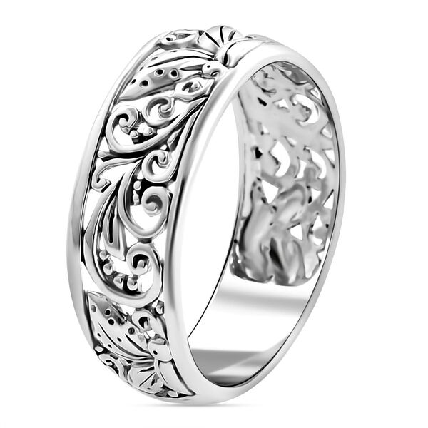 Royal Bali Kollektion- Schmetterling Bandring in 925 Silber image number 3
