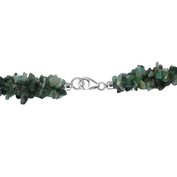 Socoto Smaragd Halskette ca. 50 cm 925 Silber rhodiniert ca. 330.00 ct image number 4