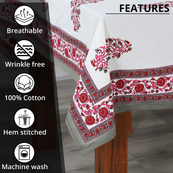 Jaipur Handstempeldruck, Tischdecke, Sternmuster image number 1