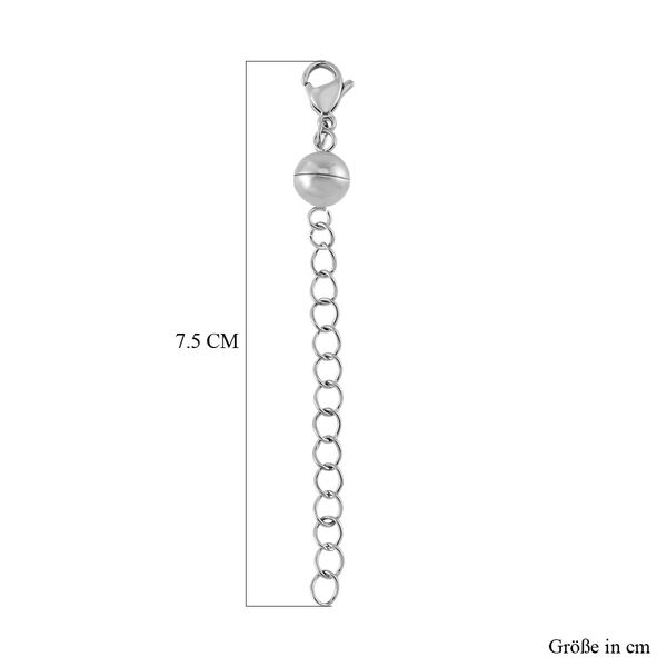 Reiner Edelstahl rhodiniert, Reiner Edelstahl vergoldet Schmuckset ca. 6,30g image number 3