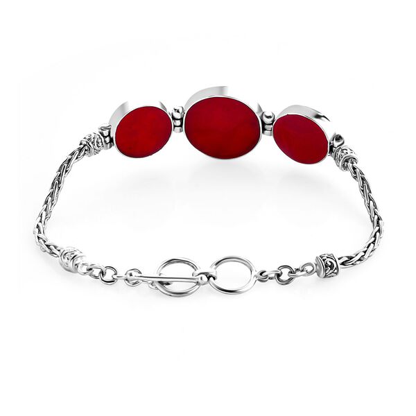 Royal Bali Kollektion - Abalone Muschel und Koralle Armband, 20 cm image number 3