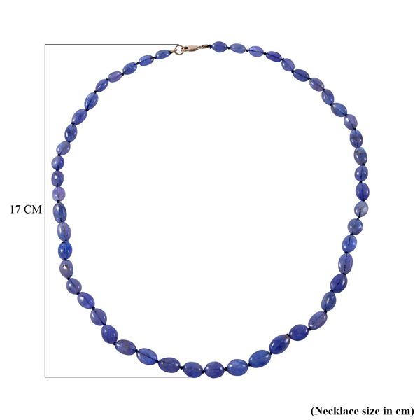 Tansanit Halskette ca. 45 cm 585 Gold ca. 100,00 ct. image number 4