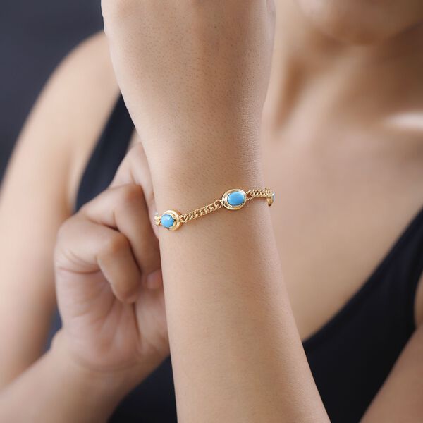 Amerikanisches, nat&uuml;rliches Sleeping Beauty T&uuml;rkis-Armband - 5,40 ct. image number 3