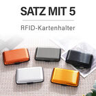 5er-Set RFID Kartenhalter, mehrfarbig image number 1