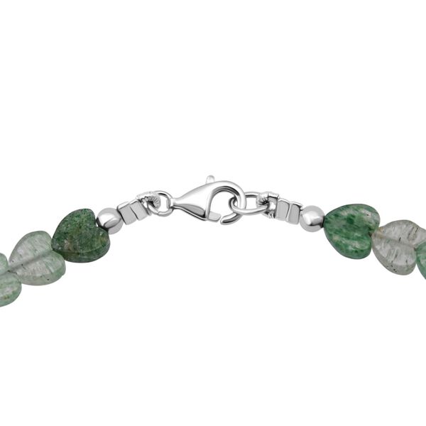 Grüner Quarz Halskette ca. 45 cm 925 Silber ca. 63.00 ct image number 4