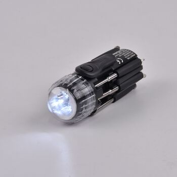 Vielseitiges 8-in-1 Werkzeugset in schwarz