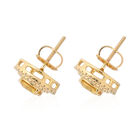 ILIANA AAA gelbe Saphir und Diamant-Halo-Ohrstecker in 750 Gold, 2,45 ct. image number 2
