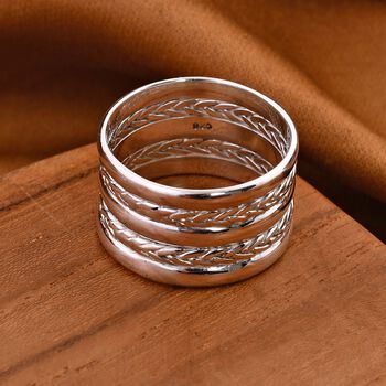 Royal Bali Kollektion- Ring im Stacking-Stil in 925 Silber