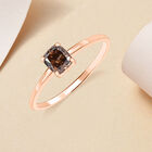 Natürlicher Champagner Diamant-Ring, I1 SGL zertifiziert, 585 Roségold  ca. 1,00 ct image number 1