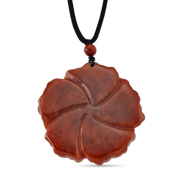 Flexible rote Jade Halskette - 165 ct. image number 4