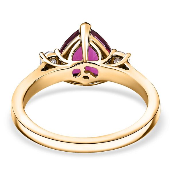 LUXURIANT AAA Labor Bixbit und Labor Diamant Ring in 417 Gold - 3,45 ct. image number 4