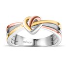 GP Amore Kollektion - Tricolor Herzknoten Ring image number 3