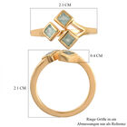 Blaugrüner Grandidierit-Ring, 925 Silber vergoldet  ca. 0,50 ct image number 6
