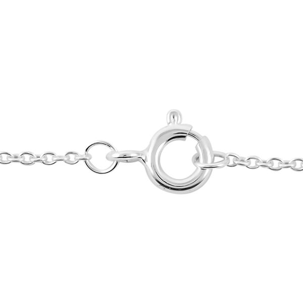 Roter Granat Kreuzanh&auml;nger mit Kette, 925 Silber rhodiniert ca. 0,51 ct image number 6