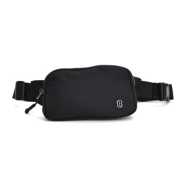 Nylon-G&uuml;rteltasche mit Hauptfach und Innentasche, verstellbarer H&uuml;ftgurt und Schnellverschluss, 19x12x6 cm, Blau