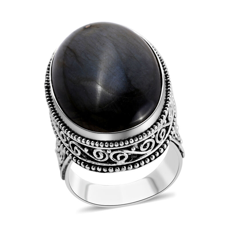 Royal Bali Kollektion - Labradorit-Ring, 925 Silber  ca. 34,40 ct image number 0