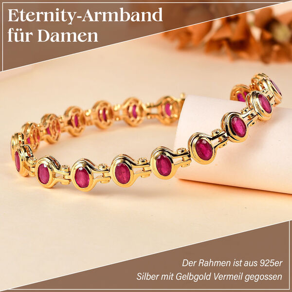 Afrikanisches Rubin und Zirkon Armband image number 2