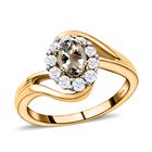 AAA Turkizit und weißer Zirkon-Ring - 0,96 ct. image number 3