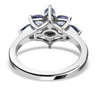 AAA Tansanit Cluster floraler Ring - 1,33 ct. image number 5