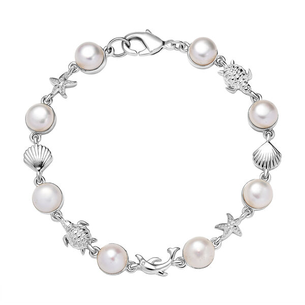 EVER TRUE Süßwasser Perle (7.5-8 mm) Armband ca. 19 cm Nickelfreies Messing 21.31 ct image number 0