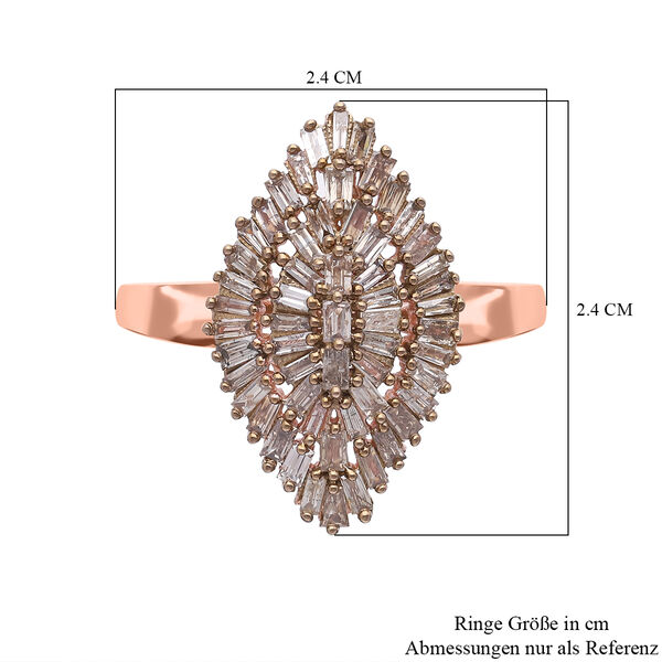 Natürlicher Champagner-Diamant-Ring - 1 ct. image number 6